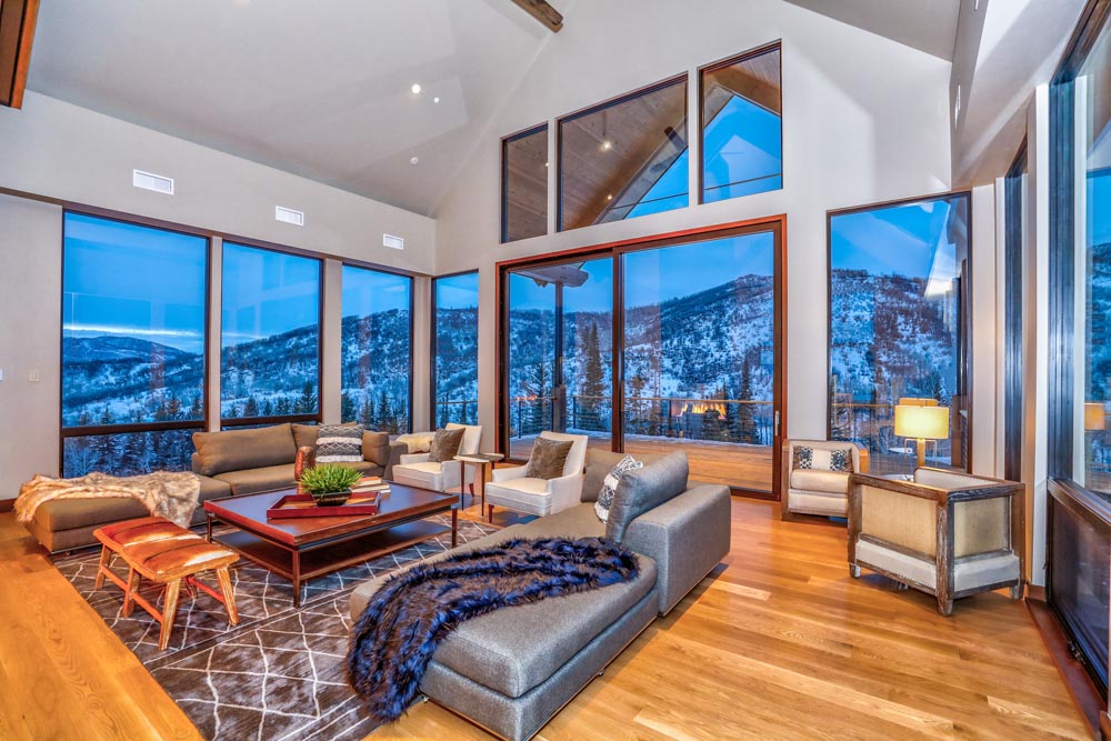 Alpine Mountain Ranch Property Twilight Interior Ground 6 - A new look for Steamboat: With its best December snow in years, resort shows a very contemporary custom home