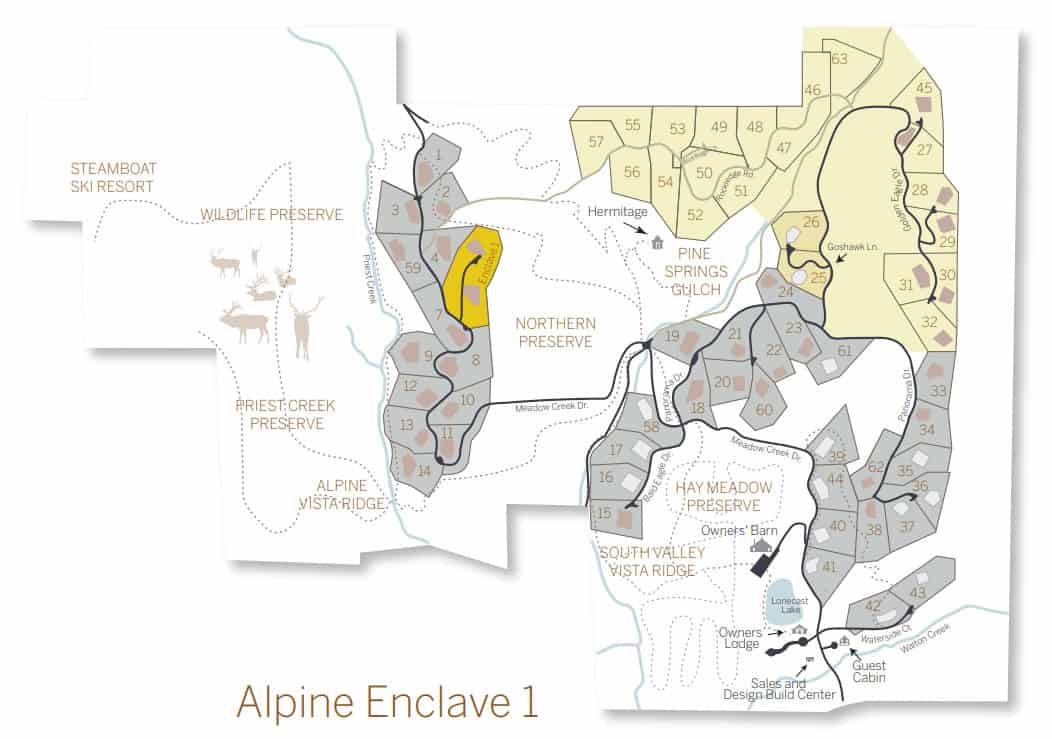 alpine enclave 1 map - Alpine Enclave 1 (formerly lots 5/6) – SOLD